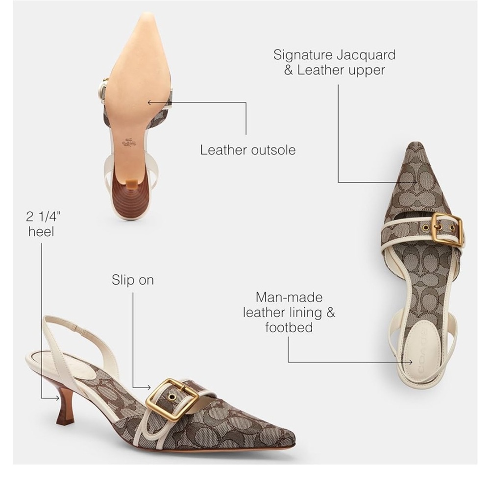 Coach Women's Margot Slingback - Picture 3 of 5